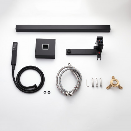 HMR - Dree Freestanding Bathtub Faucet and Handshower in Matte Black, Brass