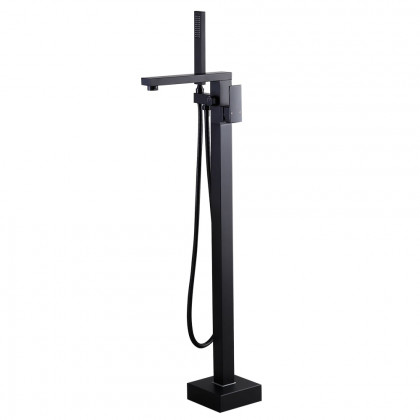 HMR - Dree Freestanding Bathtub Faucet and Handshower in Matte Black, Brass