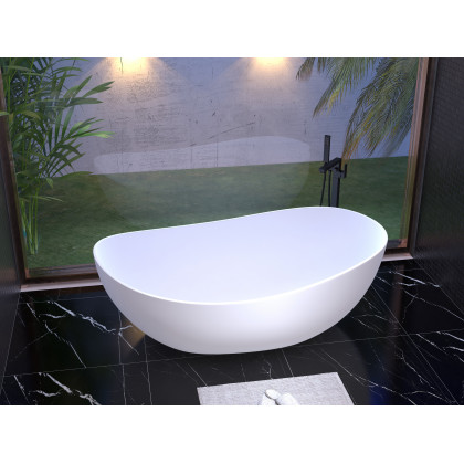 HMR - Dree Freestanding Bathtub Faucet and Handshower in Matte Black, Brass