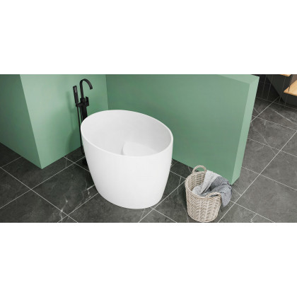 HMR - Dree Standing Faucet with High-Arc Spout in Matte Black