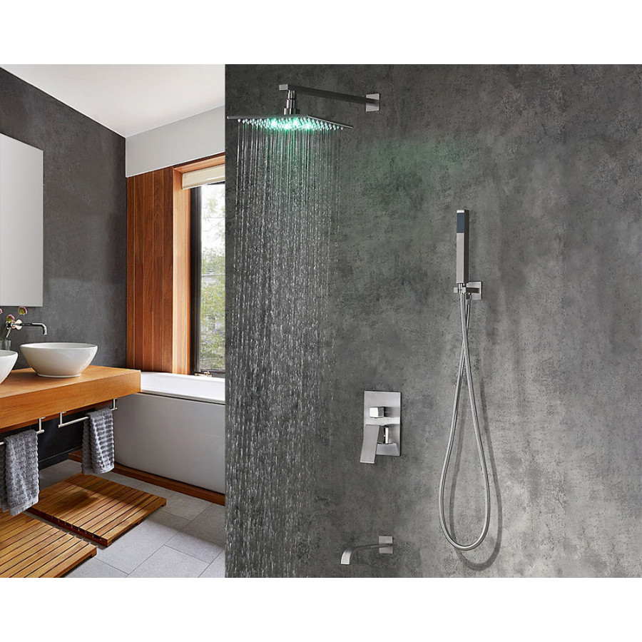 HMR - Dree 10" Shower Set with Hand Shower & Tub Spout
