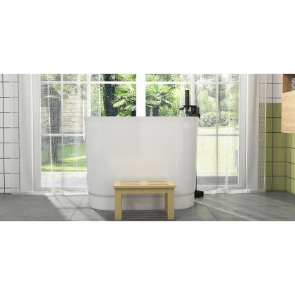 HMR - Dree Dree Floor Mounted Freestanding Faucet in Matte Black, Brass
