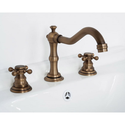 HMR - Chester Traditional Double Handle Bathroom Widespread Sink Faucet