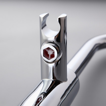 HMR - Brewst Floor Mount Tub Filler Freestanding Faucet in Chrome, Brass