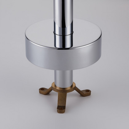 HMR - Brewst Floor Mount Tub Filler Freestanding Faucet in Chrome, Brass