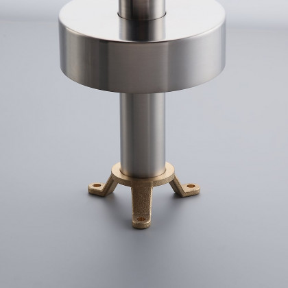 HMR - Brewst Freestanding Faucet with Hand Shower in Brushed Nickel, Brass