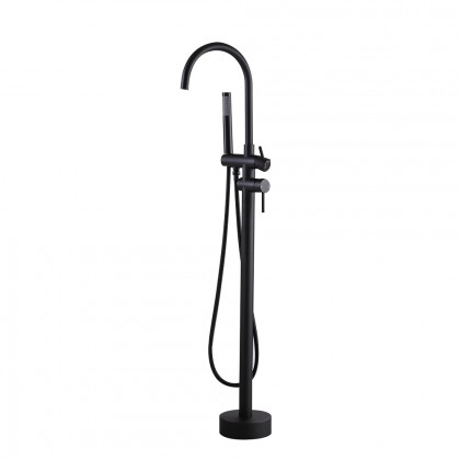 HMR - Brewst Gooseneck Freestanding Filler Faucet in Matte Black