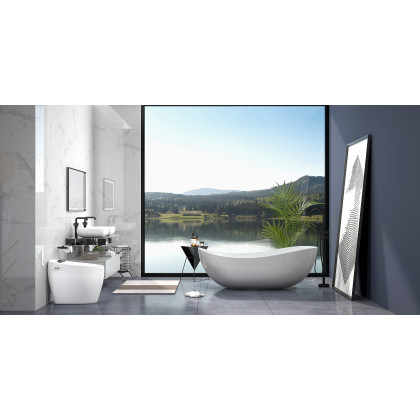 HMR - Brewst Gooseneck Freestanding Filler Faucet in Matte Black
