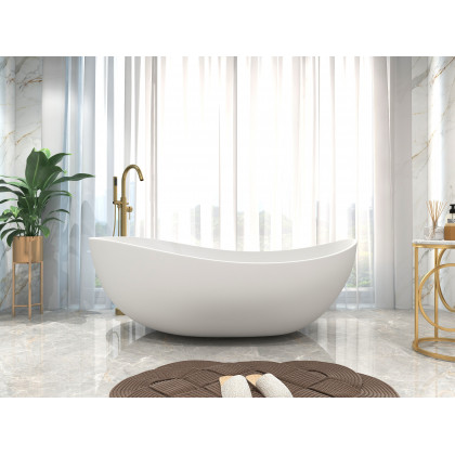 HMR - Brewst Freestanding Tub Filler Faucet in Brass, Brushed Gold
