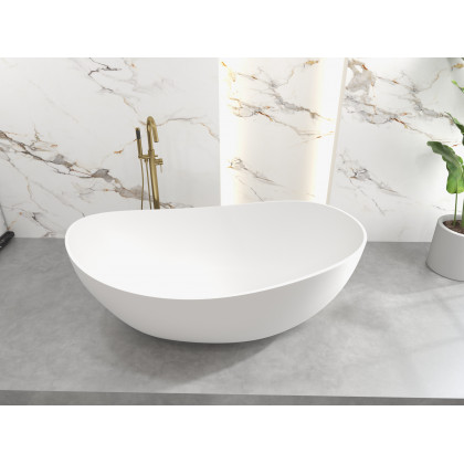 HMR - Brewst Freestanding Tub Filler Faucet in Brass, Brushed Gold
