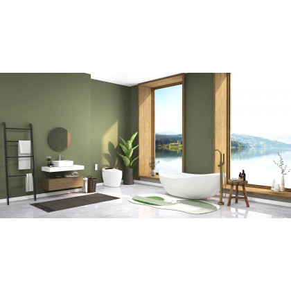 HMR - Brewst Freestanding Tub Filler Faucet in Brass, Brushed Gold