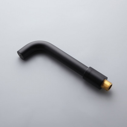 HMR - Stev Wall-Mount Sink Faucet with Single Handle in Black, Brass