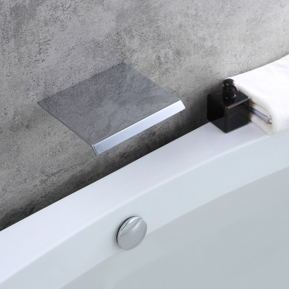 HMR - Moda Wall Mount Waterfall Spout Stainless Steel in Chrome