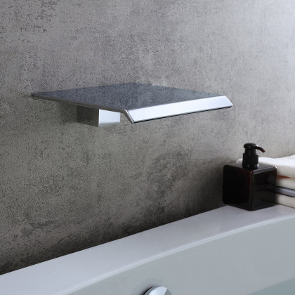 HMR - Moda Wall Mount Waterfall Spout Stainless Steel in Chrome