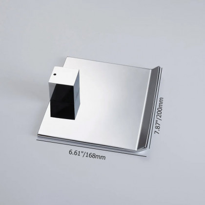 HMR - Moda Wall Mount Waterfall Spout Stainless Steel in Chrome