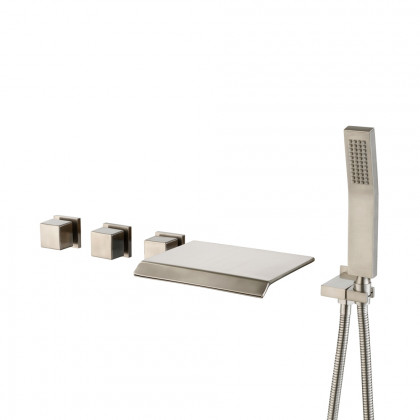 HMR - Moda Wall Mounted Tub Filler Faucet in Brushed Nickel