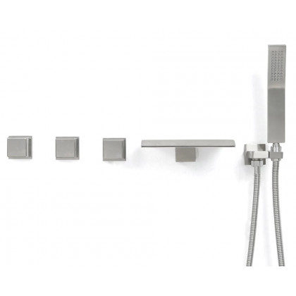 HMR - Moda Wall Mounted Tub Filler Faucet in Brushed Nickel