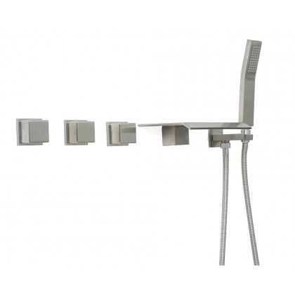HMR - Moda Wall Mounted Tub Filler Faucet in Brushed Nickel