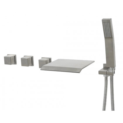HMR - Moda Wall Mounted Tub Filler Faucet in Brushed Nickel