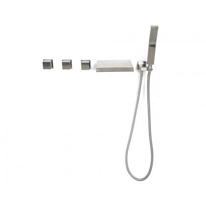 HMR - Moda Wall Mounted Tub Filler Faucet in Brushed Nickel