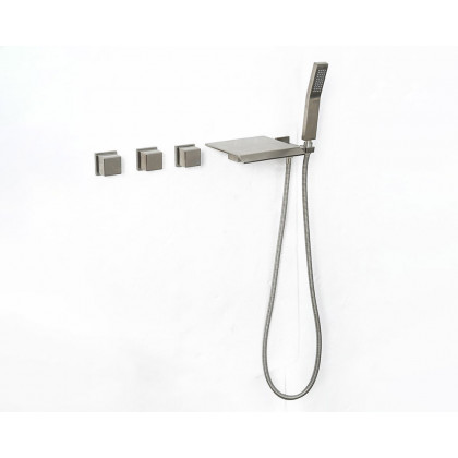 HMR - Moda Wall Mounted Tub Filler Faucet in Brushed Nickel