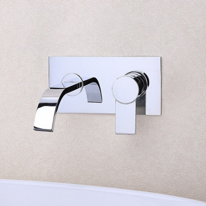 HMR - Virt Wall Mount Sink Faucet in Chrome