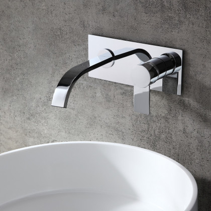 HMR - Virt Wall Mount Sink Faucet in Chrome