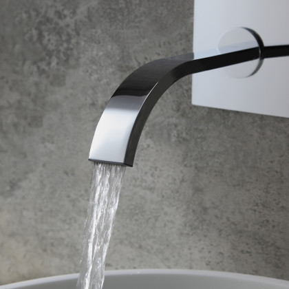 HMR - Virt Wall Mount Sink Faucet in Chrome