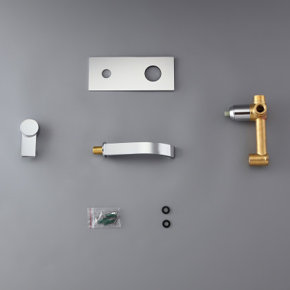 HMR - Virt Wall Mount Sink Faucet in Chrome