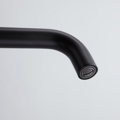HMR - Melro Wall Mounted Cross Handles Sink Faucet in Matte Black, Brass