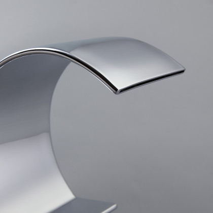 HMR - 2 Crystal Handle Bathroom Sink Faucet in Chrome