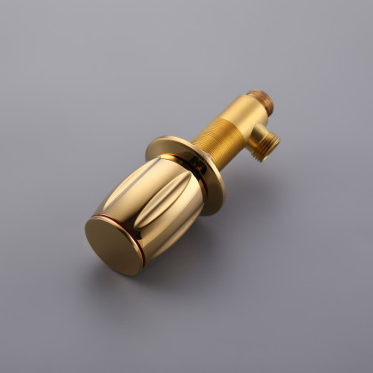 HMR - Waterfall 2-Handle Bathroom Sink Faucet Solid Brass in Gold