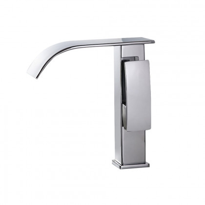 HMR - Milly Single Handle Waterfall Vessel Sink Faucet in Compression 3/8" Waterlines