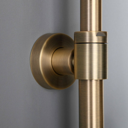 HMR - Two Handle Round Rainshower Shower Fixture in Antique Brass