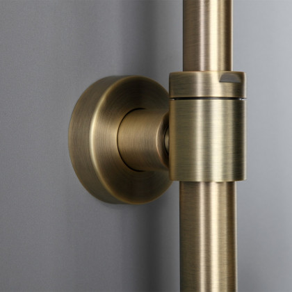HMR - Rainfall Exposed Shower Fixture with Tub Spout in Antique Brass