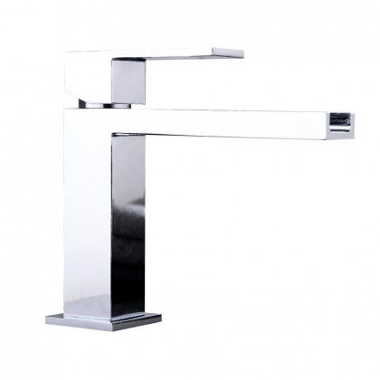 HMR - Single Hole Bathroom Sink Faucet Solid Brass in Polished Chrome