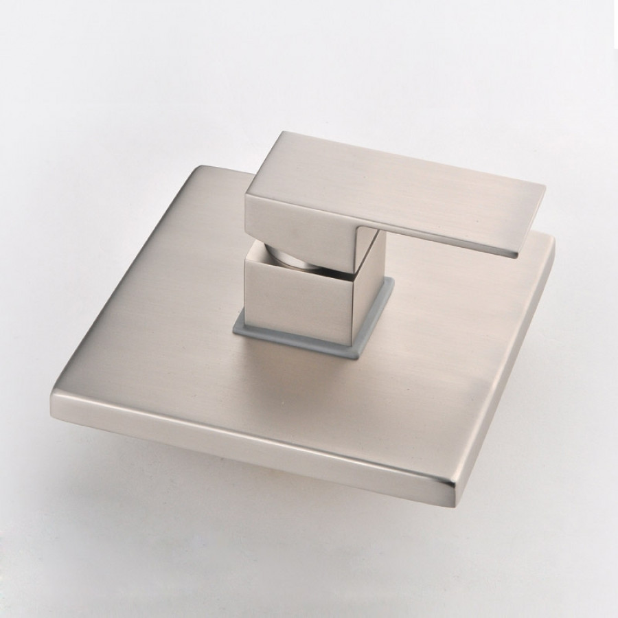 HMR - Square Shower Valve and Trims in Brushed Nickel, Solid Brass