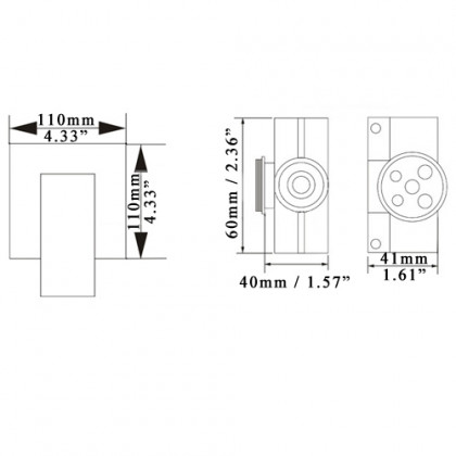 HMR - Square Shower Valve and Trims in Brushed Nickel, Solid Brass