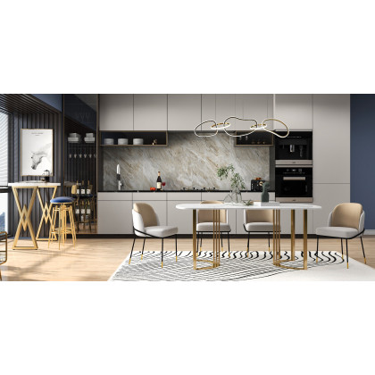 HMR - Single Handle Solid Brass Pull-Down Spray Kitchen Faucet in White