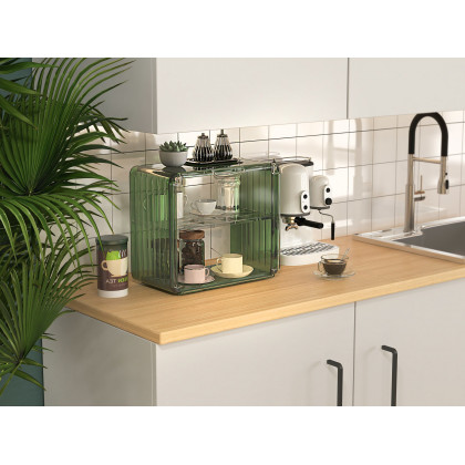 HMR - Contemporary Pull-Out Single Hole 1-Handle Faucet Spout in Brushed Nickel