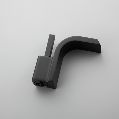 HMR - Spout Single Joystick Handle Sink Faucet in Matte Black