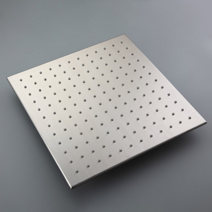 HMR - Square Ceiling-Mount Shower Head with 6 Body Sprays and Wall Mounted Handshower System in without LED
