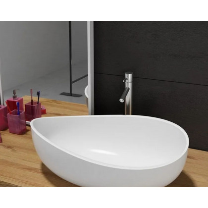 HMR - Modern Bathroom Vessel Sink with Pop Up Drain