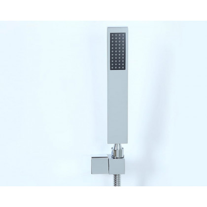 HMR - Wall Mount Waterfall 2-Handle Faucet with Hand Shower in Chrome