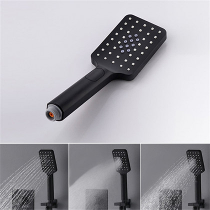 HMR Thermostatic 20" Shower System with Handheld Shower - Matte Black