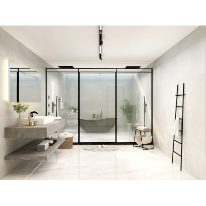 HMR - 20'' Thermostatic Shower System with Hand Shower and 3 Body Jets