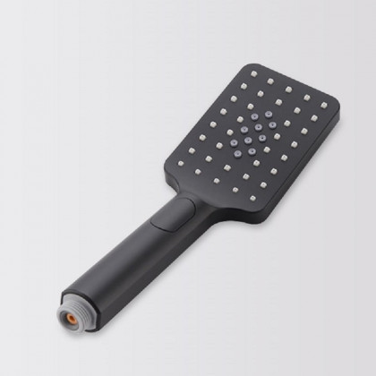 HMR - Wall Mounted Waterfall Shower System Solid Brass with Handheld Shower in Matte Black
