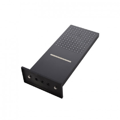 HMR - Wall Mounted Waterfall Shower System Solid Brass with Handheld Shower in Matte Black