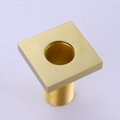 HMR - Mill Deck-Mount Waterfall Faucet with Handshower in Brushed Gold