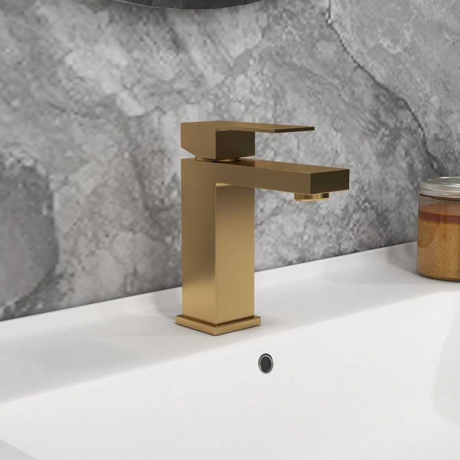 HMR - Deck Mounted One-Hole Single Handle Bathroom Sink Faucet in Vland Stylish Luxury